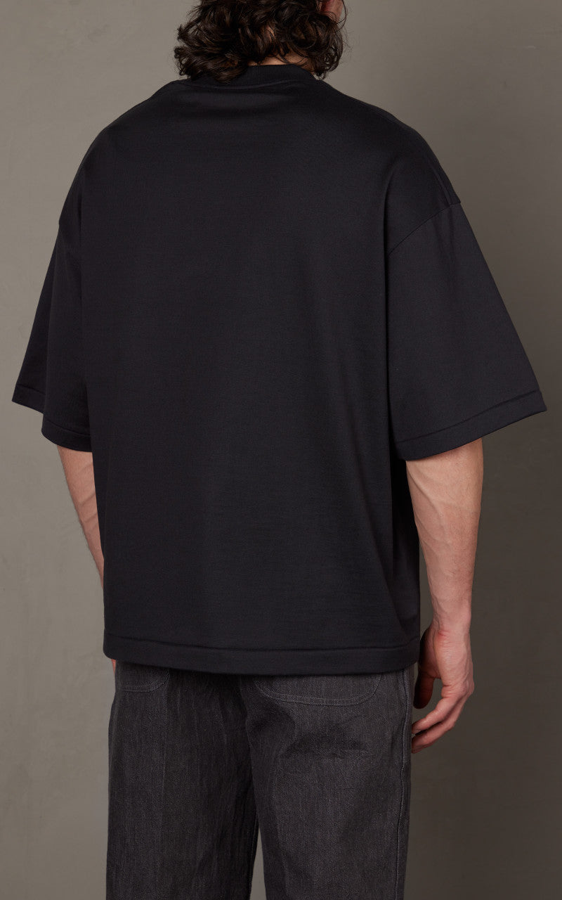 Kaptain Sunshine Suvin Supima Tube Halfsleeve Tee Heavy Ink Black
