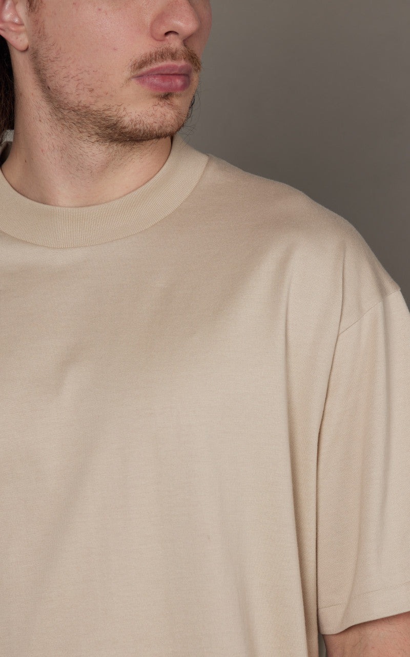 Kaptain Sunshine Suvin Supima Tube Tee Light Beige