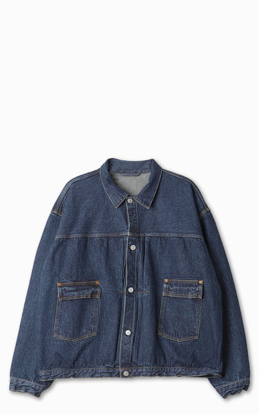 【新品未使用】KAPTAIN SUNSHINE Denim Jacket Kaptain Sunshine Denim Tracker Jacket Indigo Vintage Wash