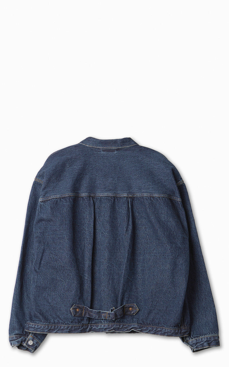 Kaptain Sunshine Denim Tracker Jacket Indigo Vintage Wash