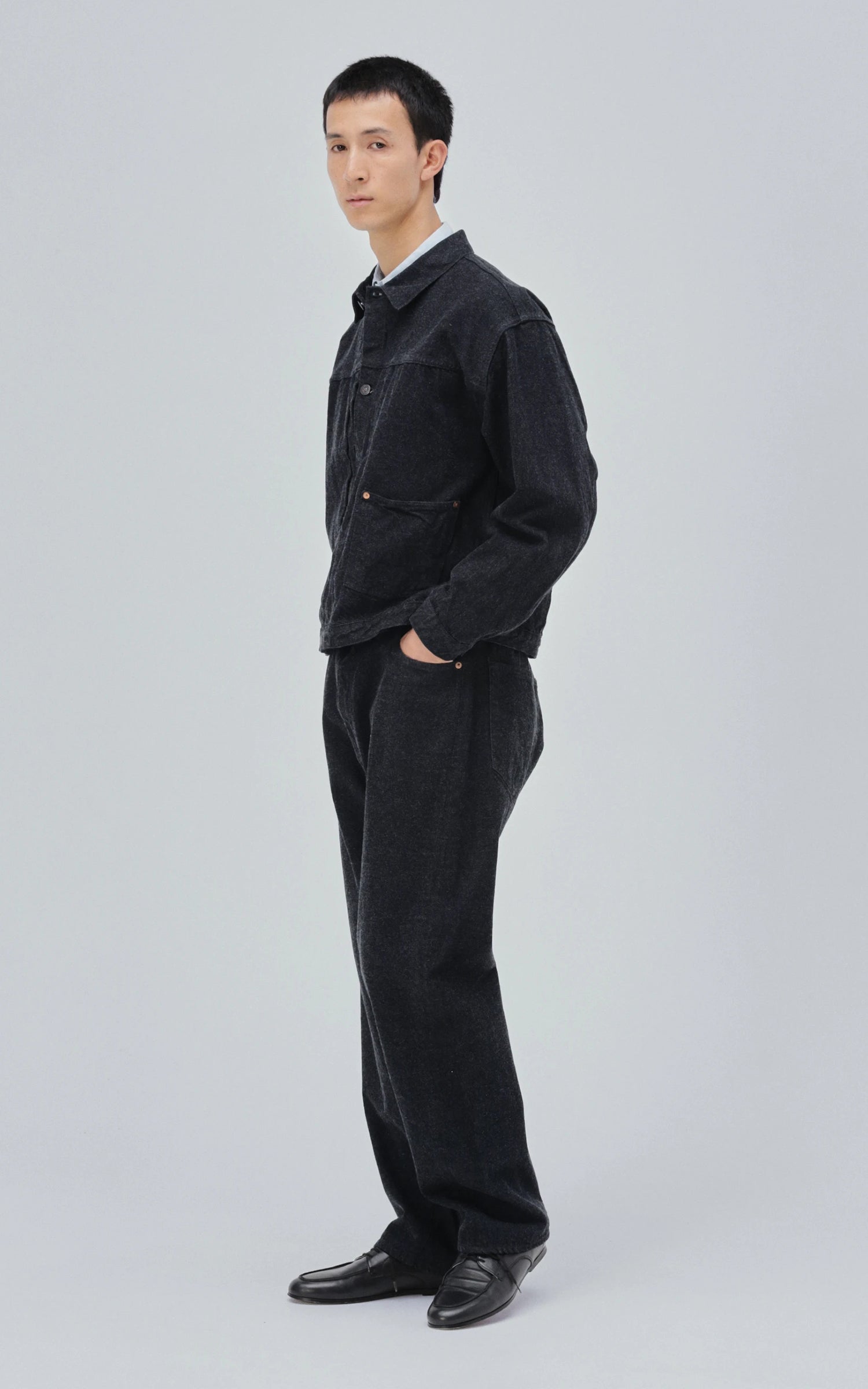 Kaptain Sunshine Denim Tracker 1P Jacket One Wash Black