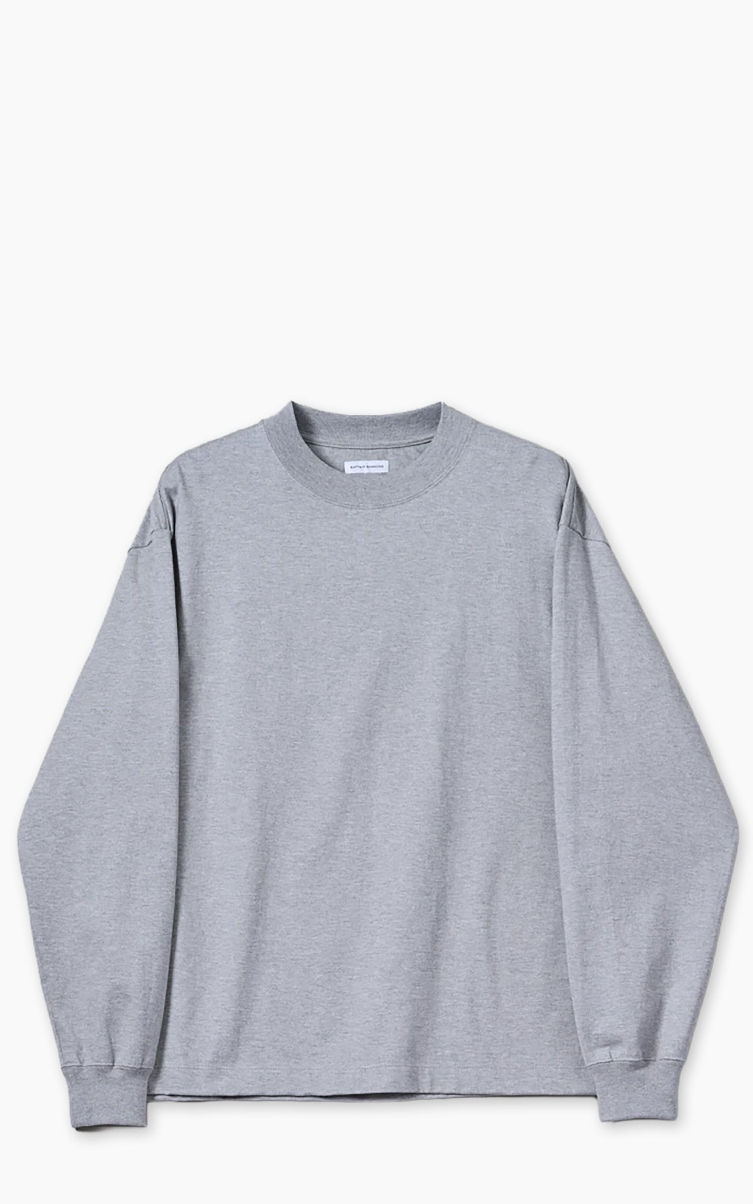 Kaptain Sunshine Suvin Supima Tube L/S Tee Heavy Feather Grey