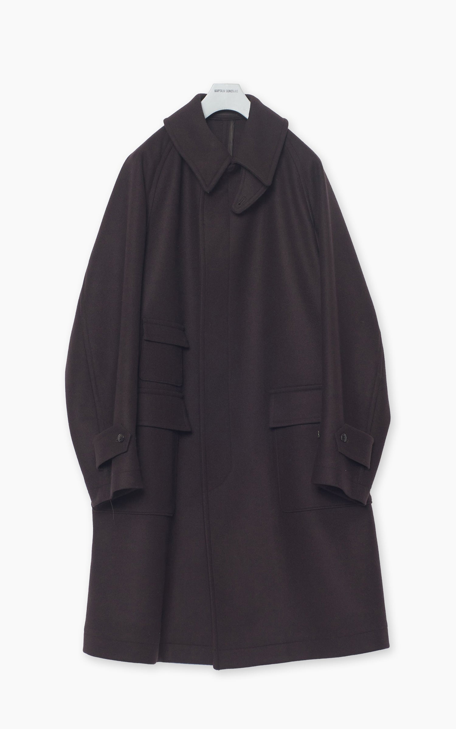 Traveller Coat Wool Top Brown