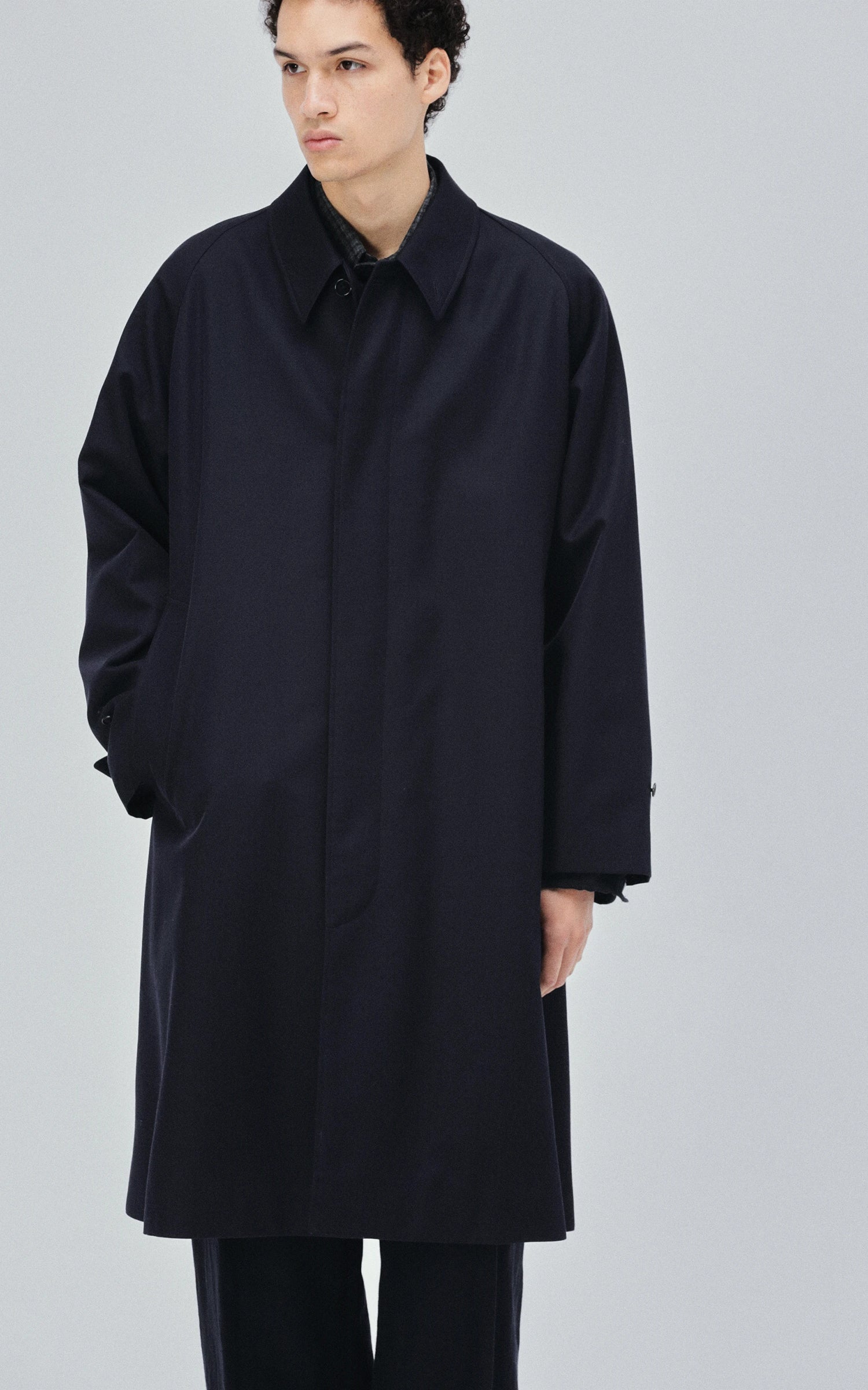 Kaptain Sunshine Walker Coat Wool Navy