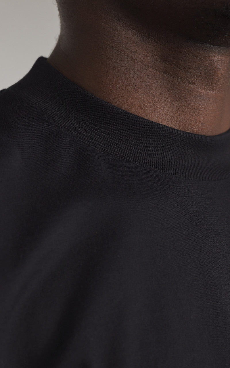 Kaptain Sunshine Suvin Supima Tube Tee Light Black