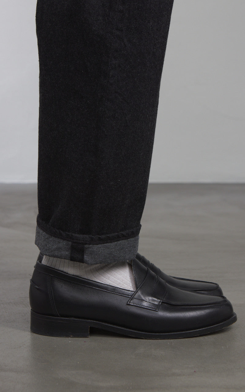 Kaptain Sunshine 5P Zipper Front Denim Pants One Wash Black