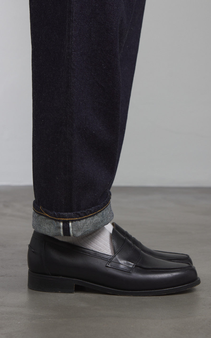 KAPTAIN SUNSHINE × PORTER Kaptain Sunshine 5P Zipper Front Denim Pants Black One Wash