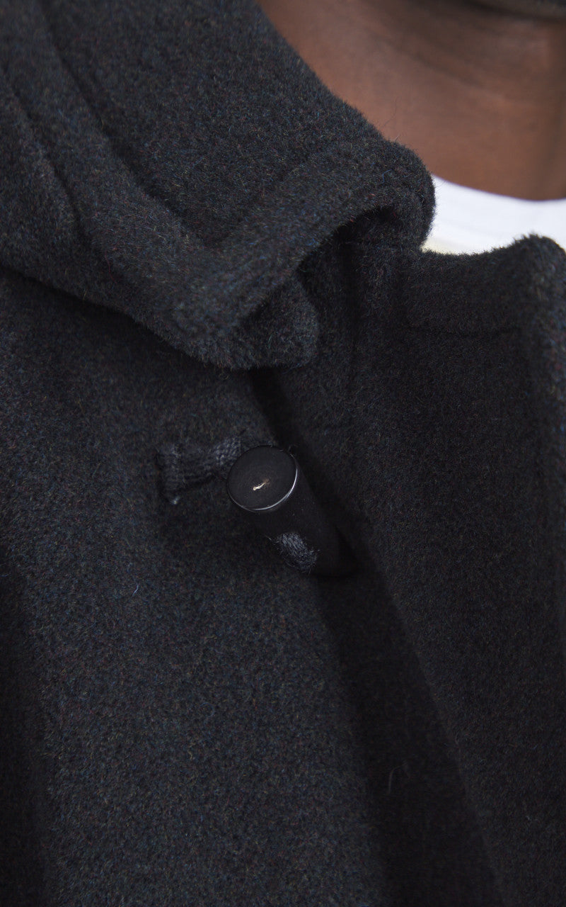 Kaptain Sunshine Duffle Coat Top Mix Black