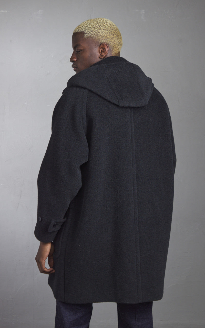 Kaptain Sunshine Duffle Coat Top Mix Black