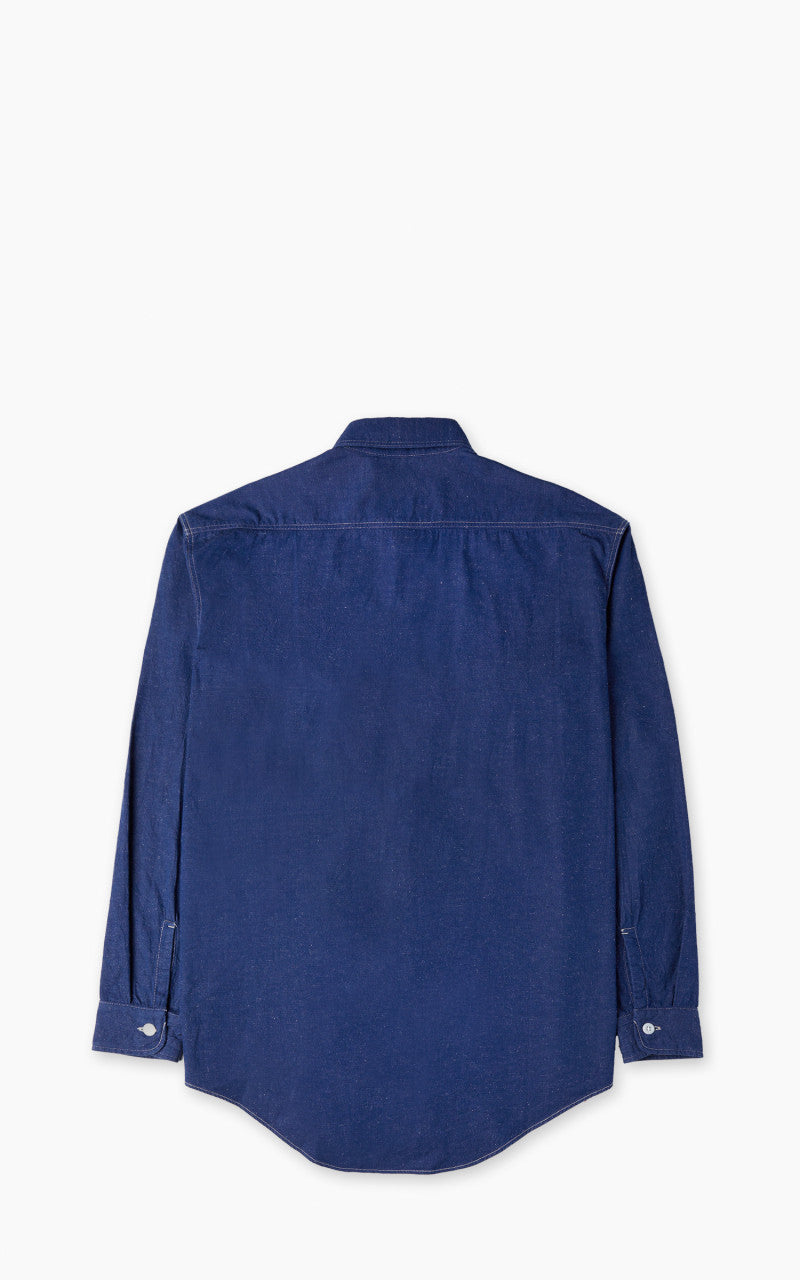 Kaptain Sunshine Work Shirt Cotton/Hemp Indigo Blue