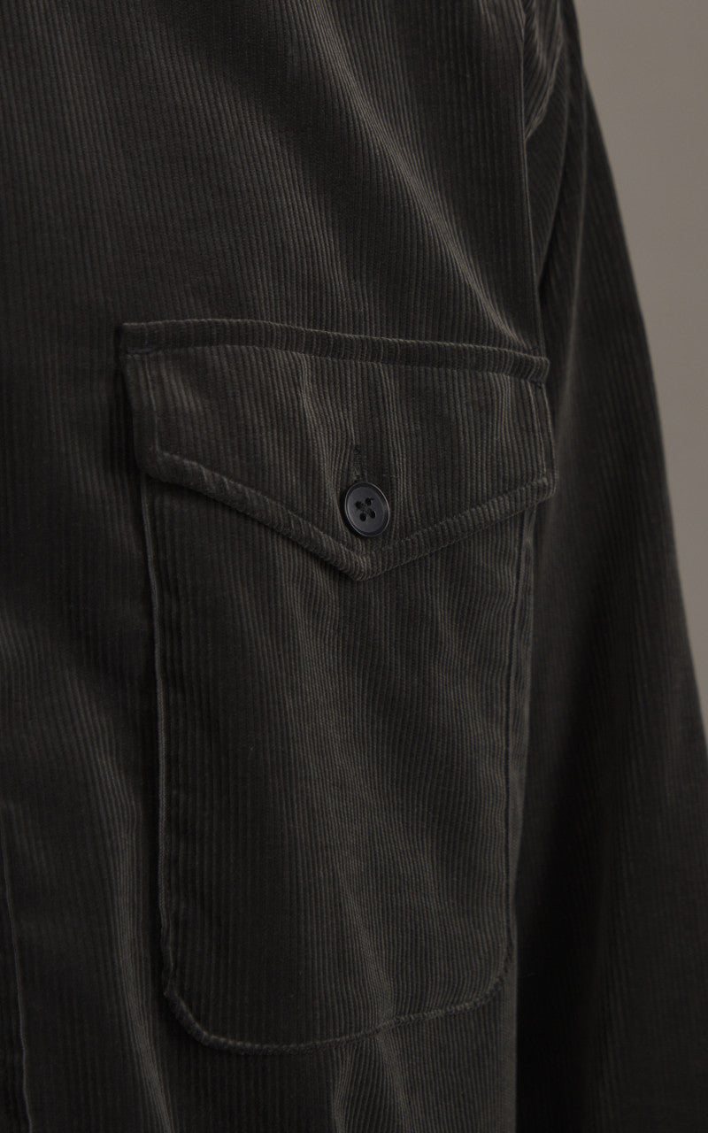Kaptain Sunshine Corduroy C.P.O Shirt Jacket Charcoal