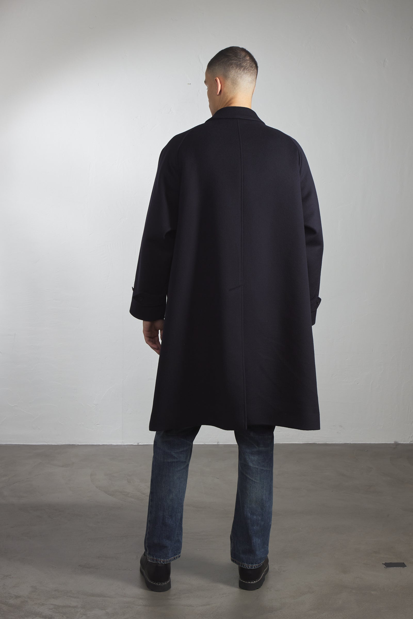 Kaptain Sunshine Walker Coat Wool Navy