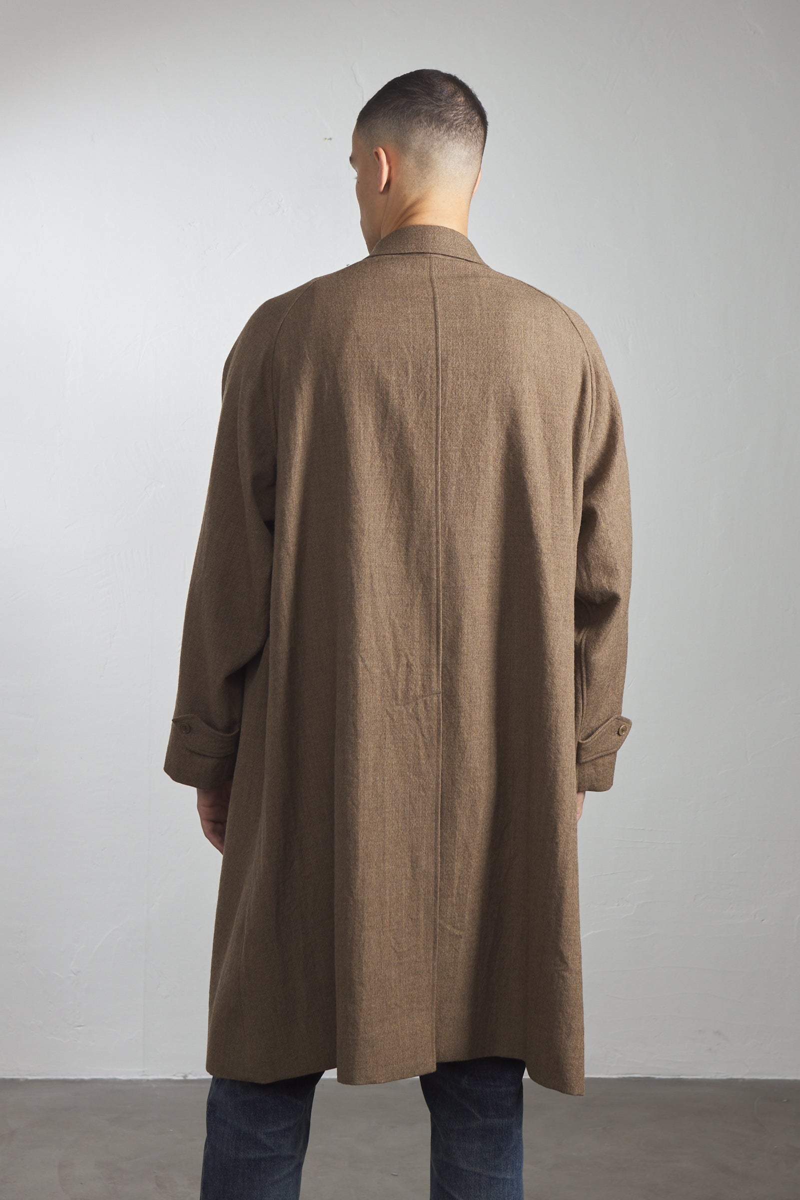 Kaptain Sunshine Walker Coat Wool Serge Top Cab Brown