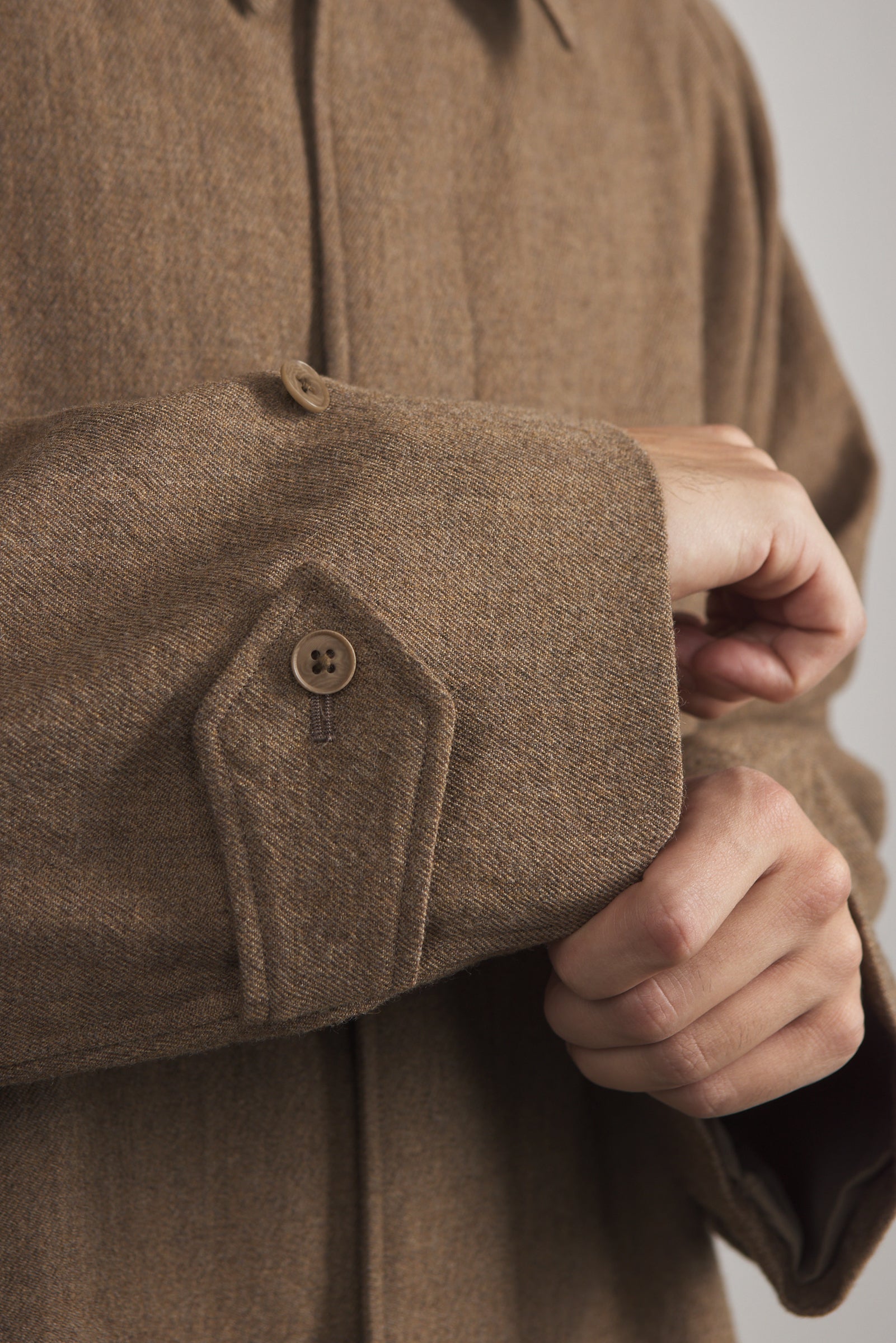 Kaptain Sunshine Walker Coat Wool Serge Top Cab Brown