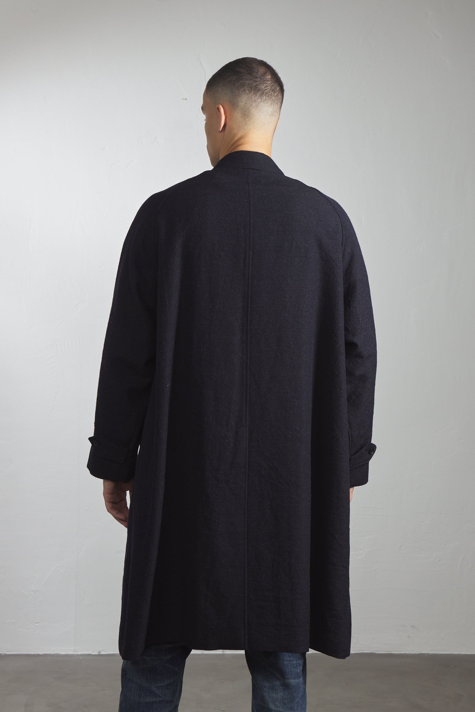 Kaptain Sunshine Walker Coat Wool Navy