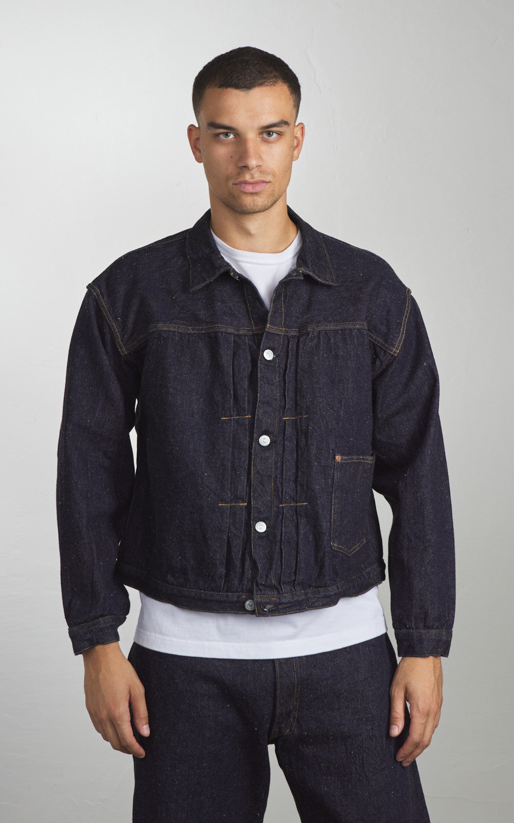 Kaptain Sunshine Denim Tracker 1P Jacket One Wash Indigo