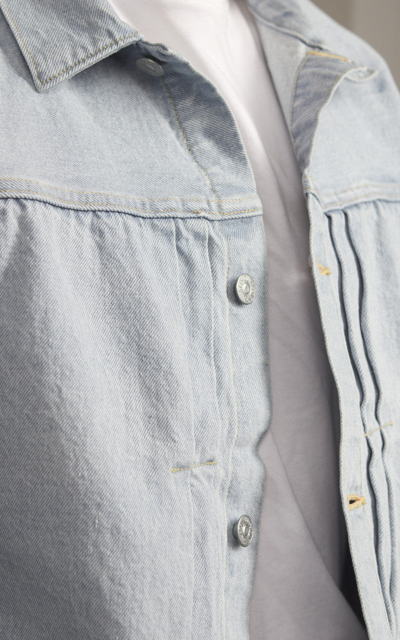 Kaptain Sunshine Denim Tracker 1P Jacket Indigo Ice Wash