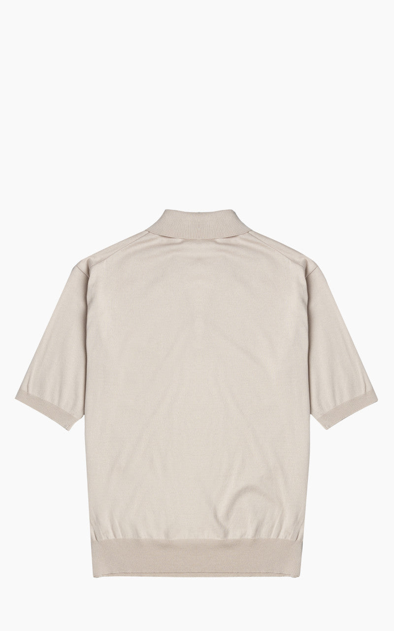 Kaptain Sunshine Cotton Knit Polo Shirt Sand Beige