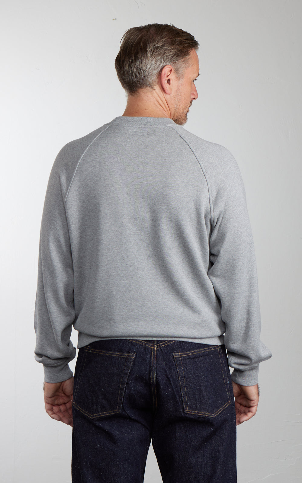 Kaptain Sunshine Suvin Sweat Crew Pullover Feather Grey