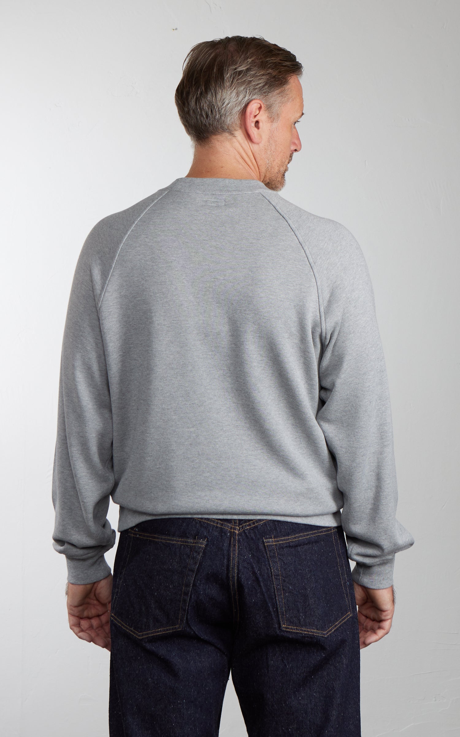 Kaptain Sunshine Suvin Sweat Crew Pullover Feather Grey
