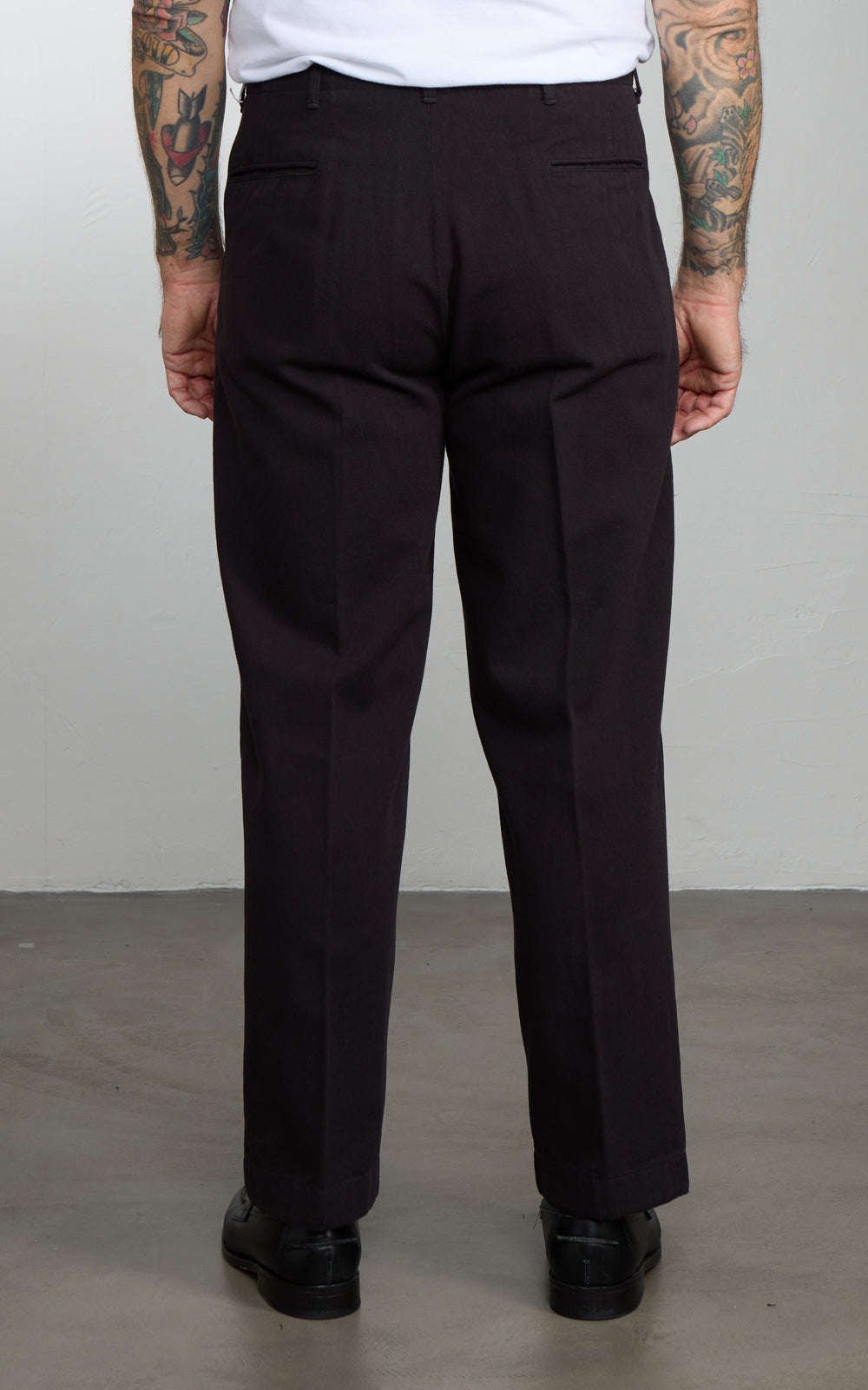 Kaptain Sunshine Cotton Drill Officer Pants Black