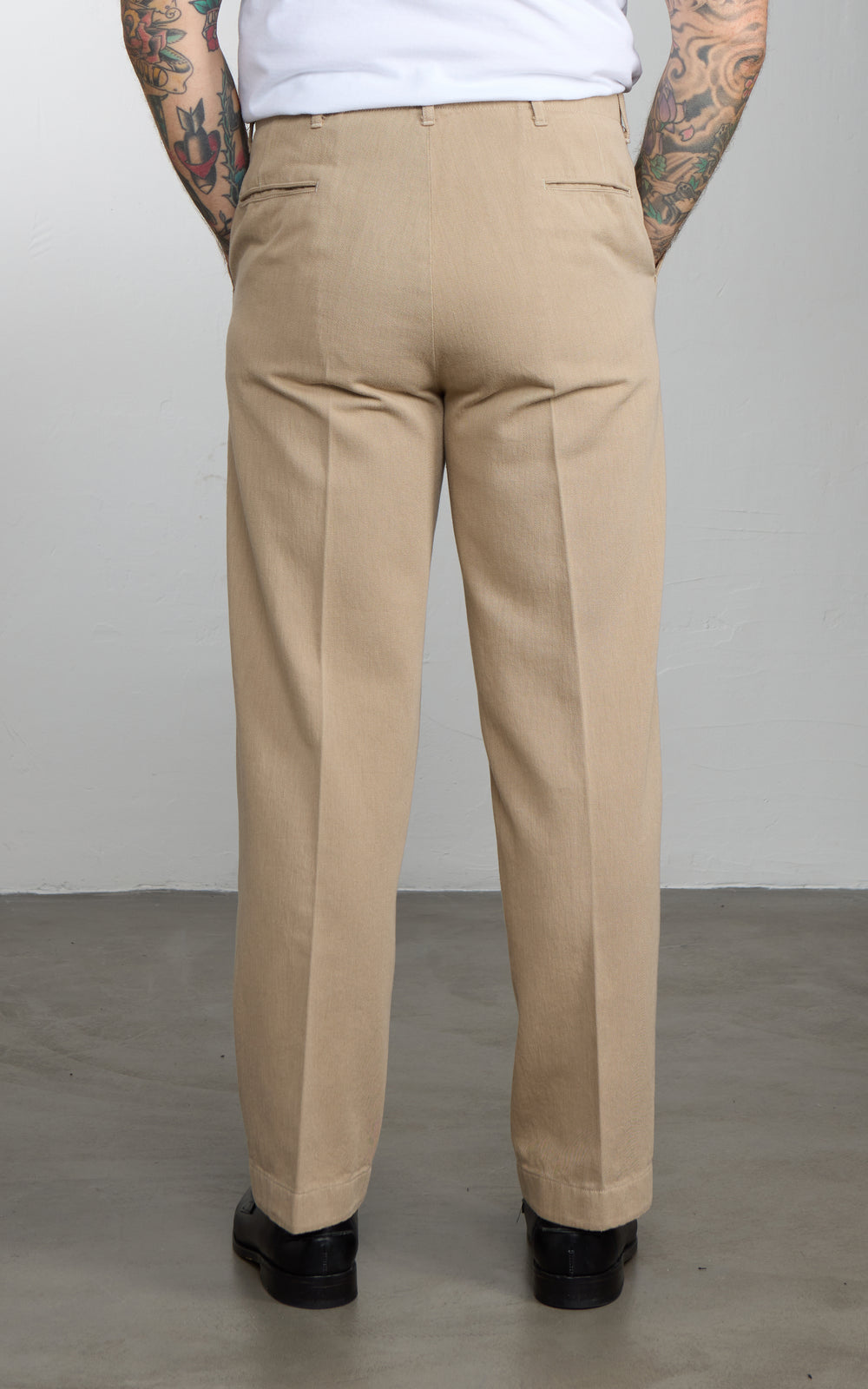 Kaptain Sunshine Cotton Drill Officer Pants Khaki