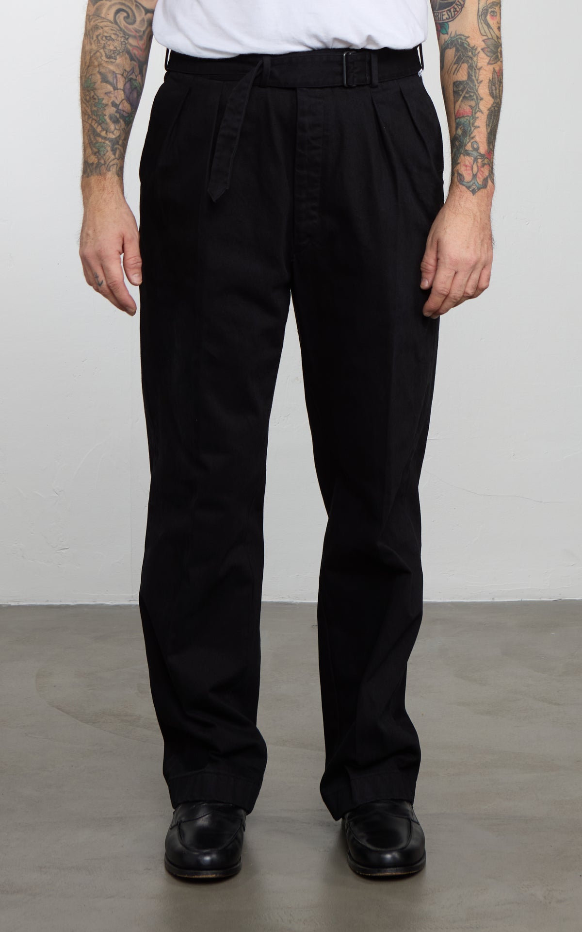 Kaptain Sunshine Dyed Denim Riviera Pants Black