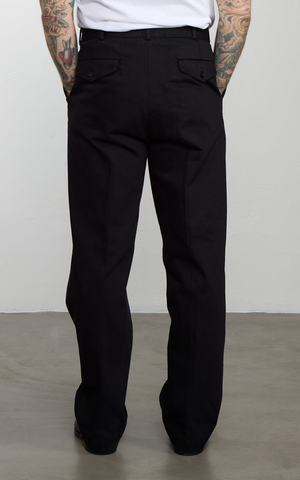 Kaptain Sunshine Dyed Denim Riviera Pants Black