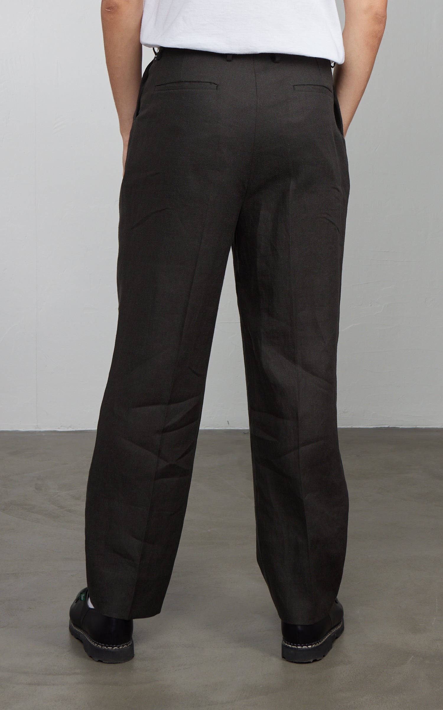 パンツ KAPTAIN SUNSHINEWoolPoplinShoecutSlacks Kaptain Sunshine Shoecut Slacks Ink Black