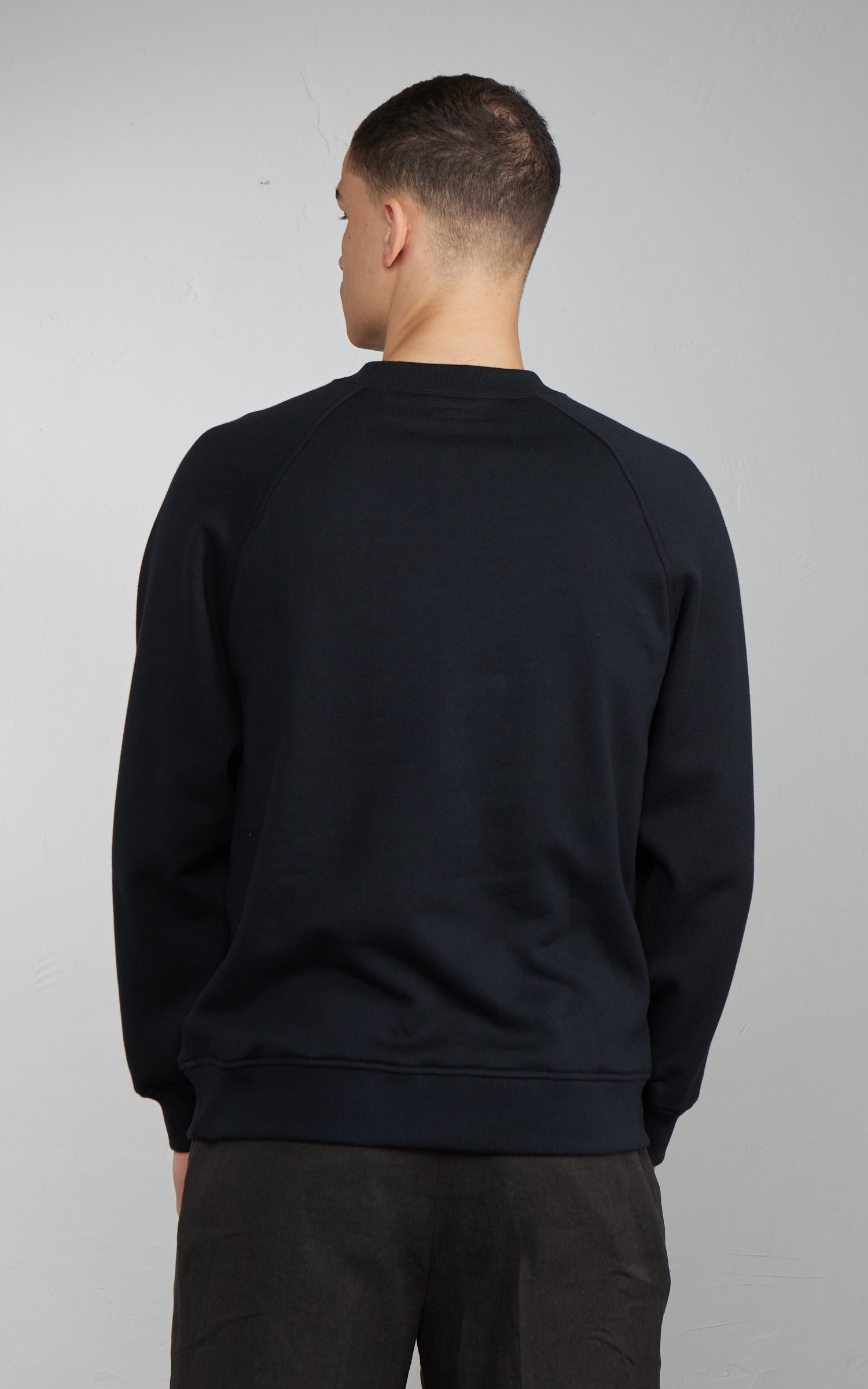 Kaptain Sunshine Suvin Sweat Crewneck Pullover Black