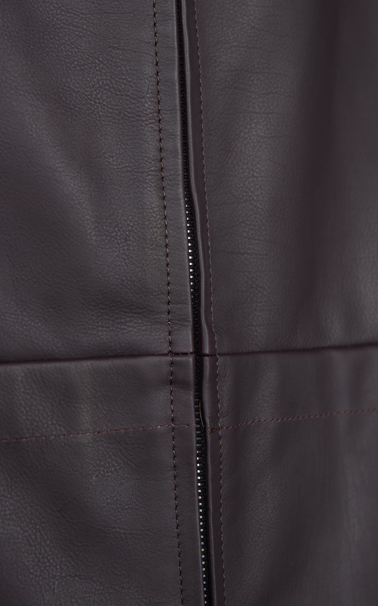 Kaptain Sunshine Sheepskin Zip Jacket Brown