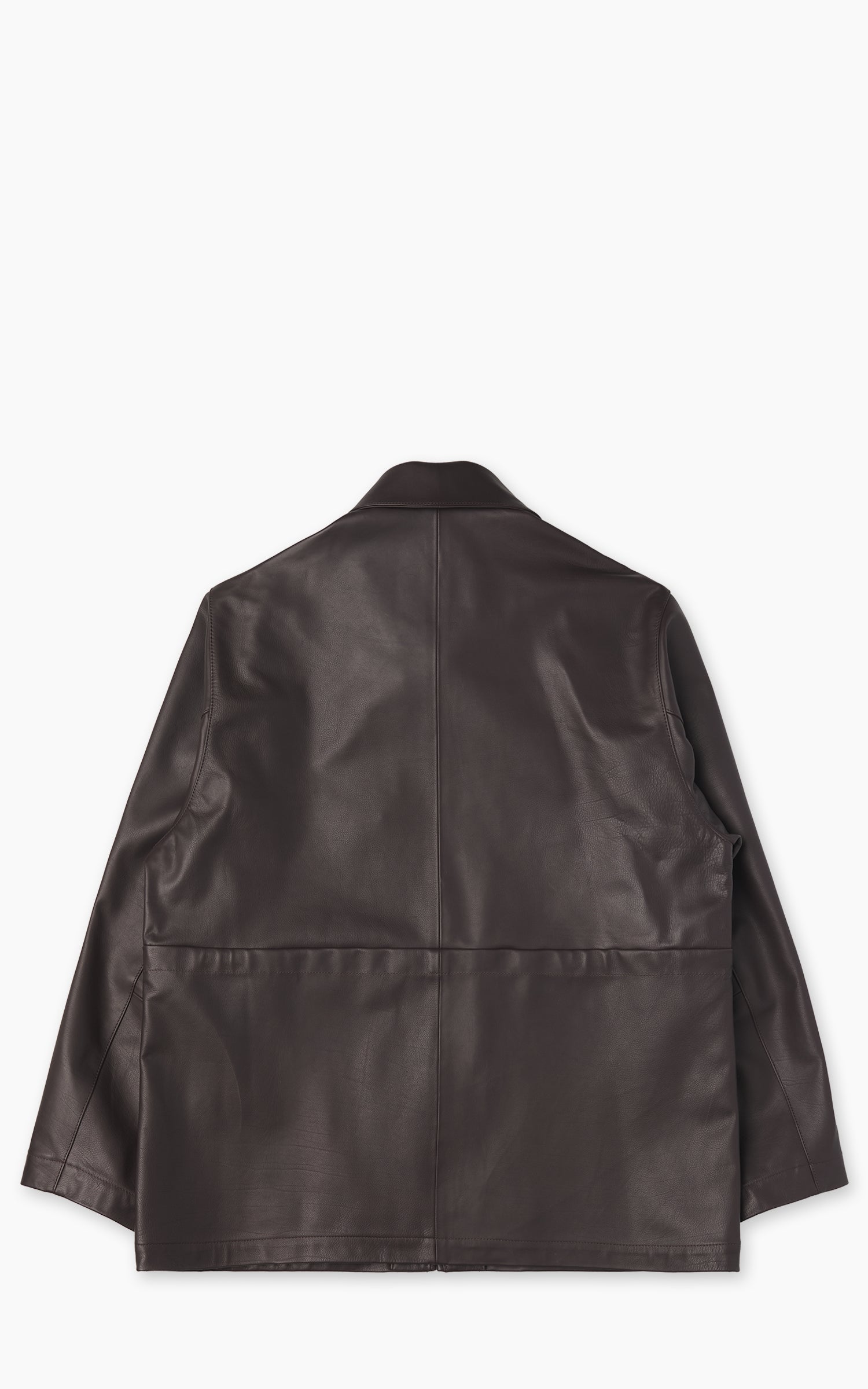 Kaptain Sunshine Sheepskin Zip Jacket Brown