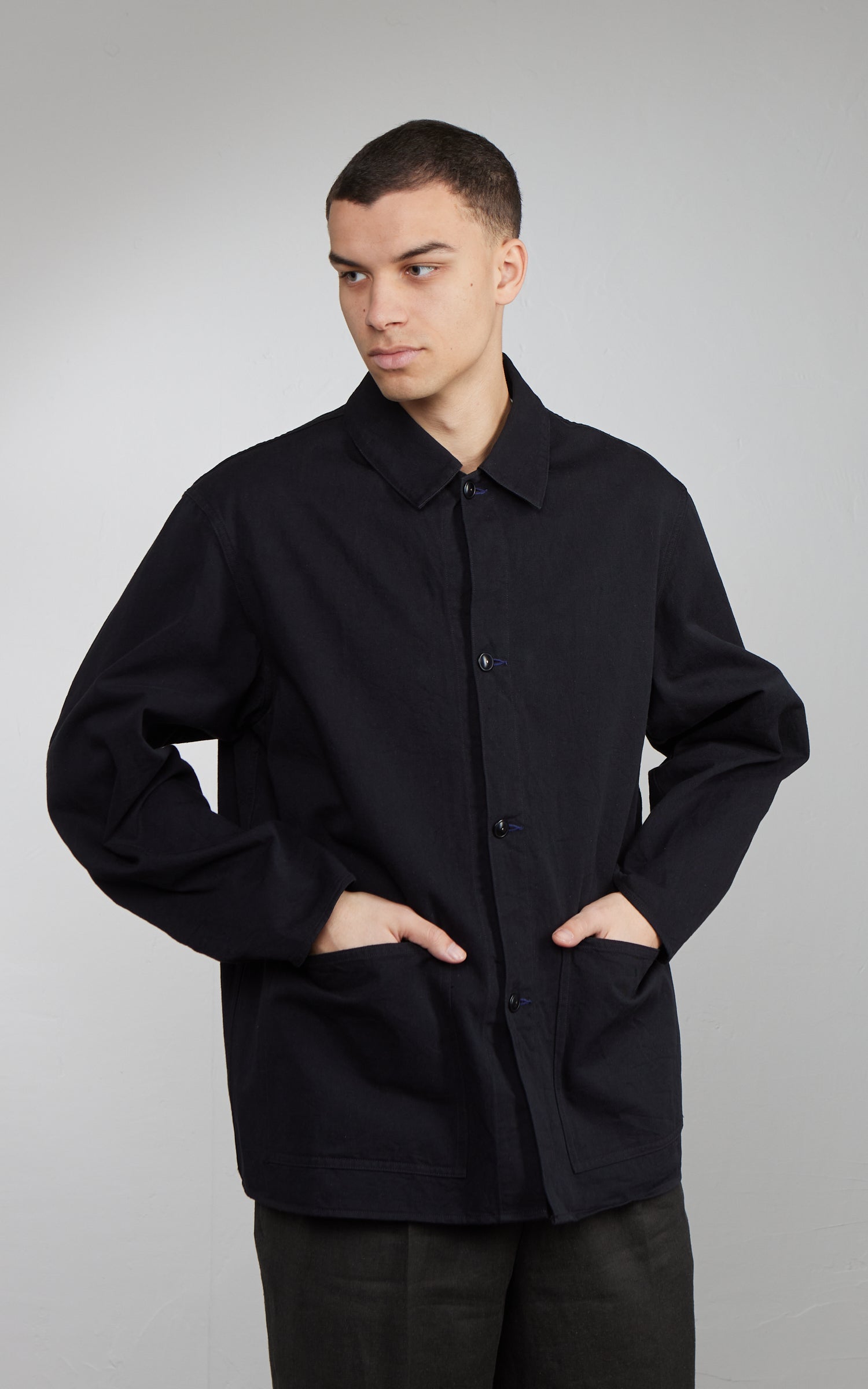 Kaptain Sunshine Cotton Drill Coverall Jacket Black