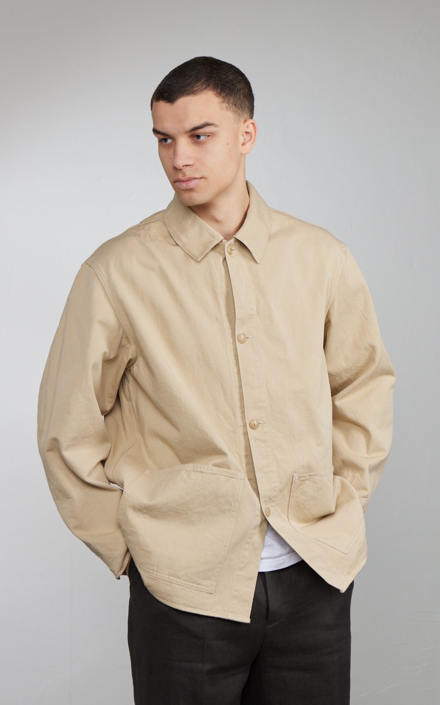 Kaptain Sunshine Cotton Drill Coverall Jacket Khaki
