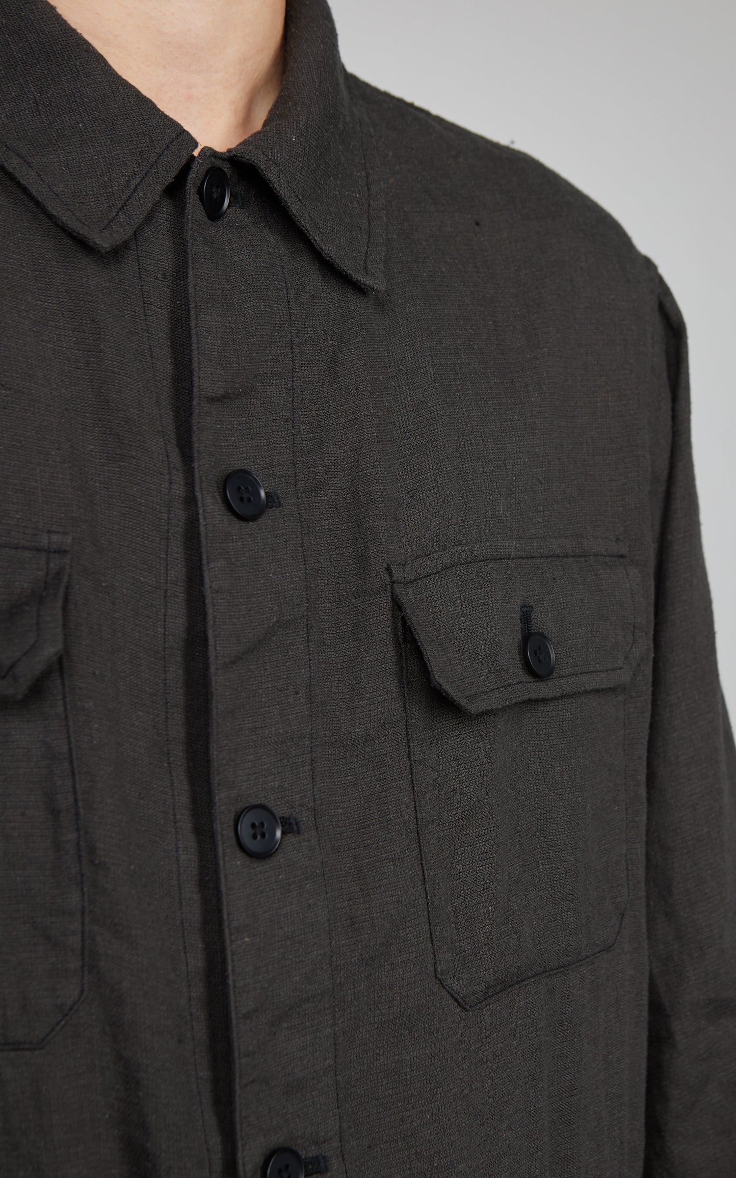 Kaptain Sunshine Safari Shirt Jacket Ink Black