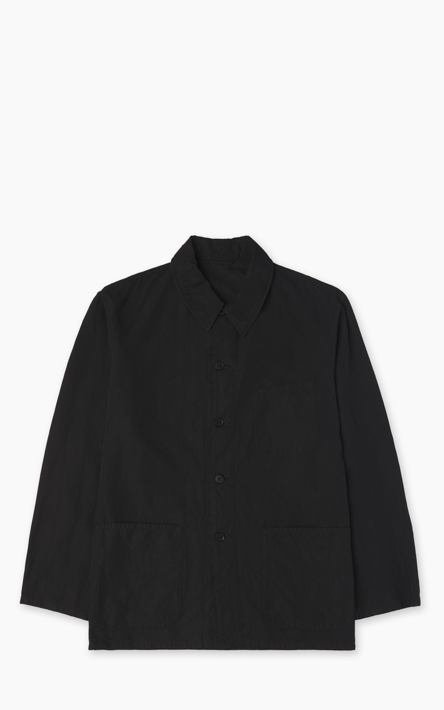 Kaptain Sunshine Gabardine Work Shirt Jacket Black