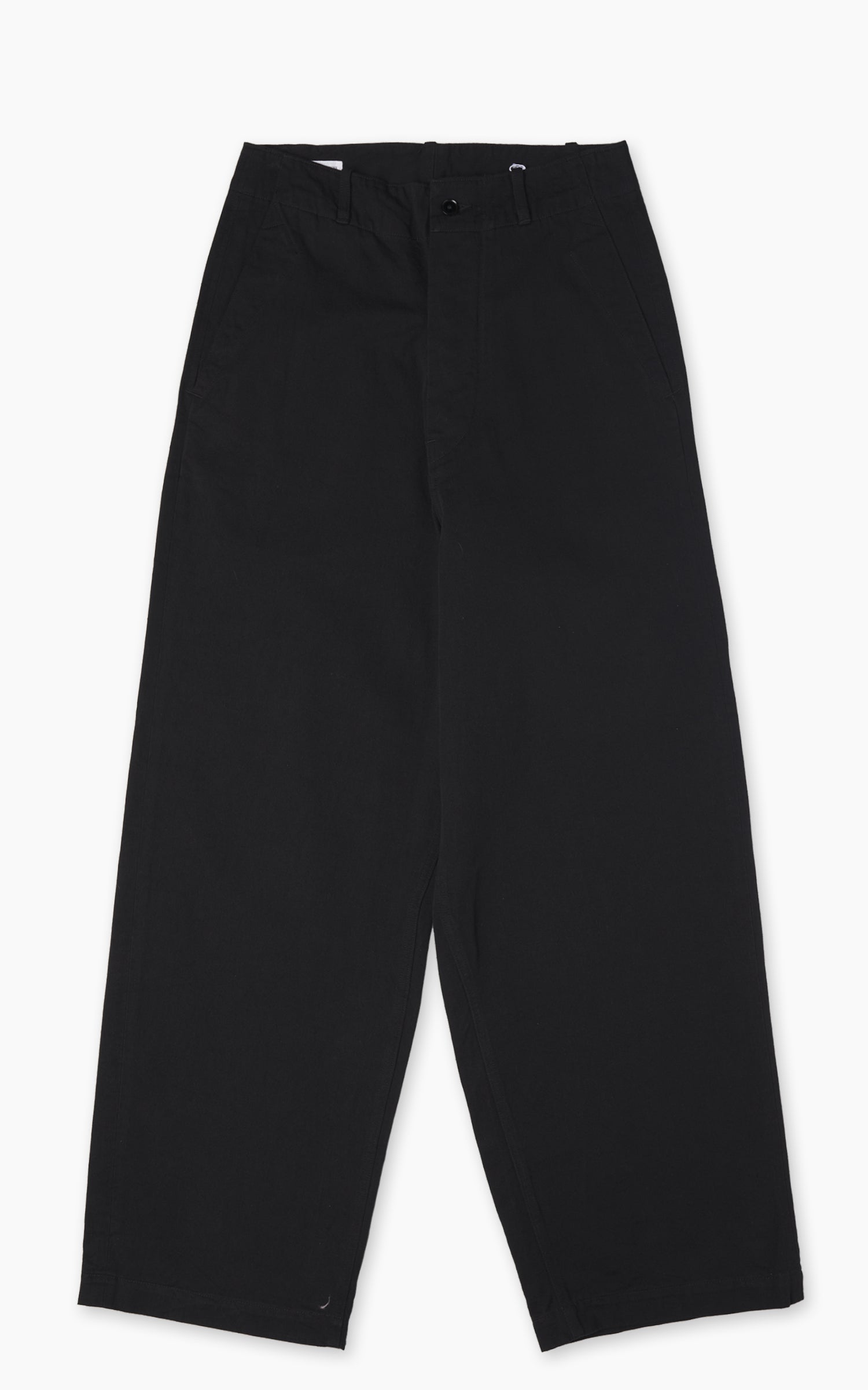 Kaptain Sunshine Cotton Drill Wide Pants Black