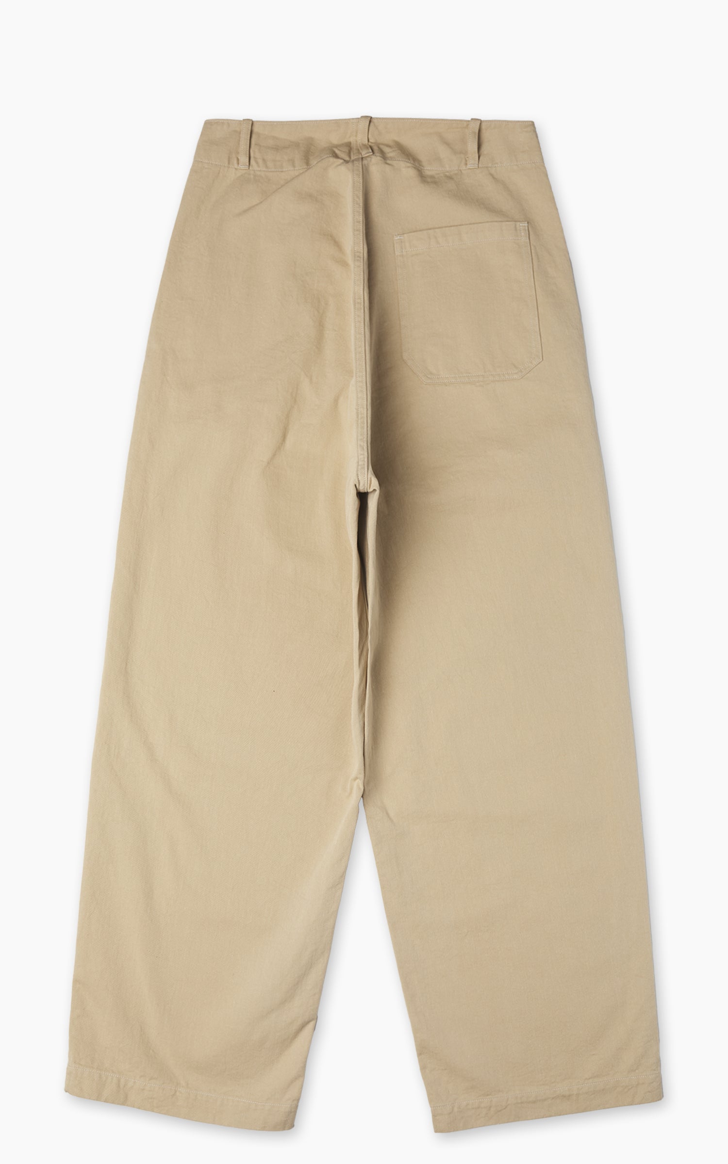 Kaptain Sunshine Cotton Drill Wide Pants Khaki