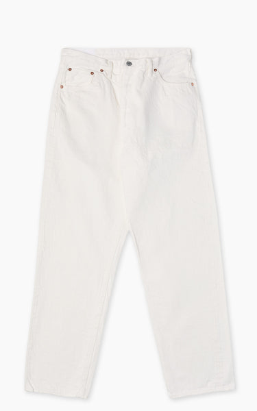Kaptain Sunshine 5P Zipper Front Denim Pants One Wash White