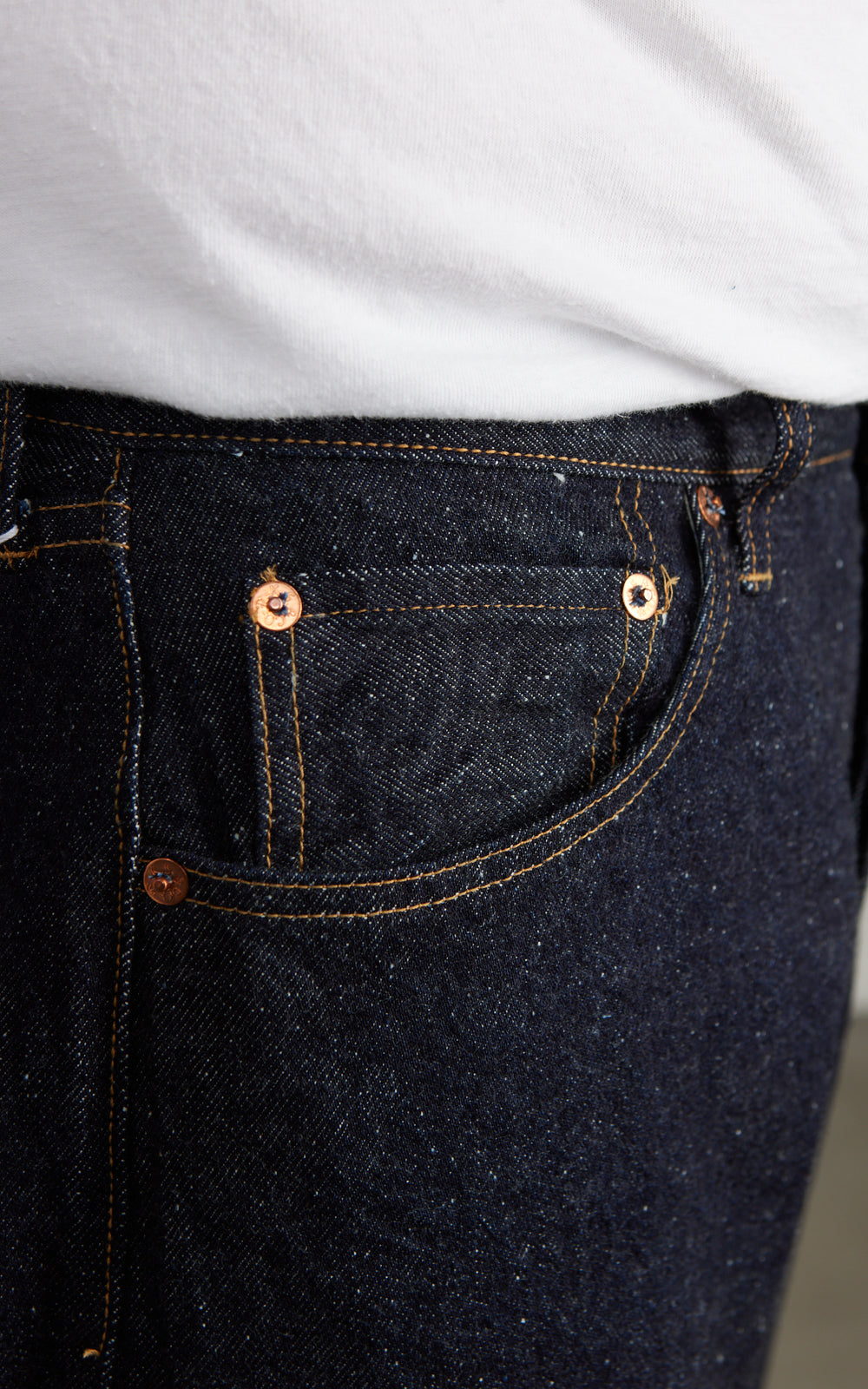 Kaptain Sunshine 5P Straight Denim Pants One Wash Indigo
