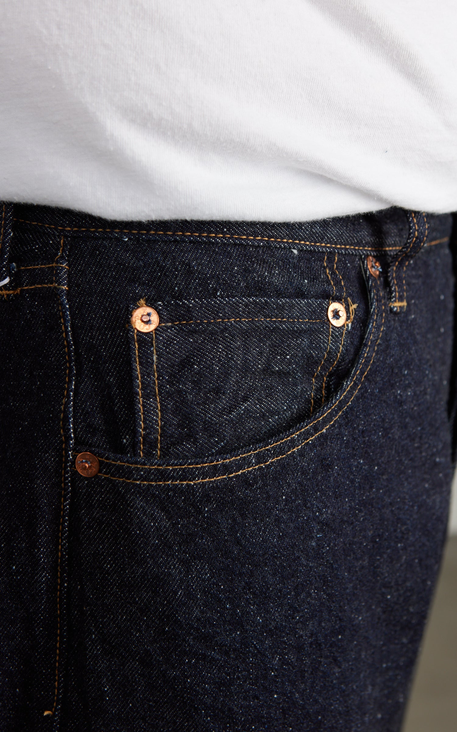 Kaptain Sunshine 5P Straight Denim Pants One Wash Indigo