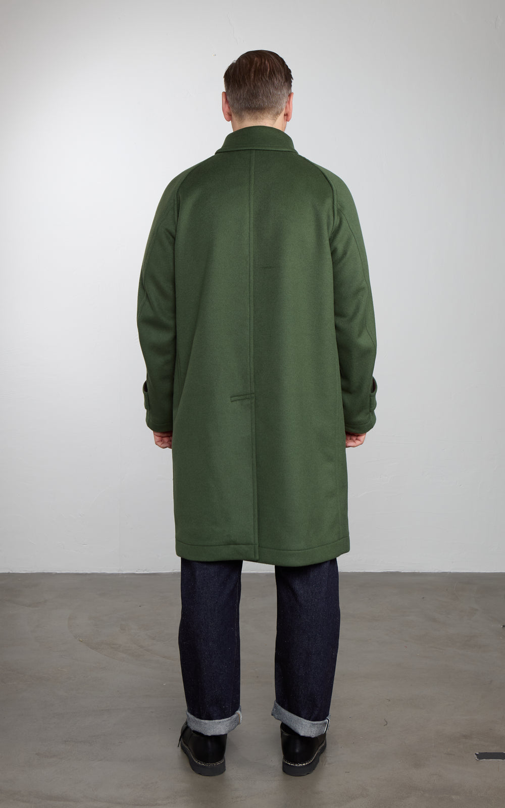 Kaptain Sunshine Traveller Coat Wool Top Green