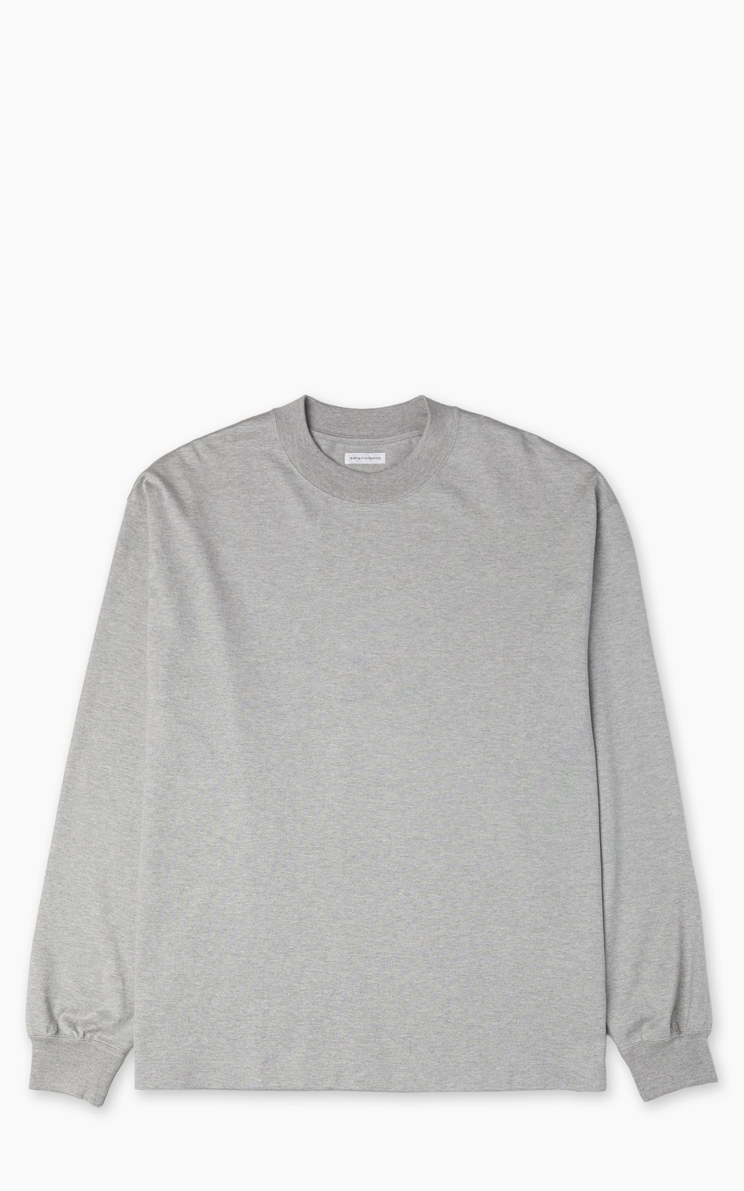 Kaptain Sunshine Suvin Supima Tube L/S Tee Heavy Feather Grey