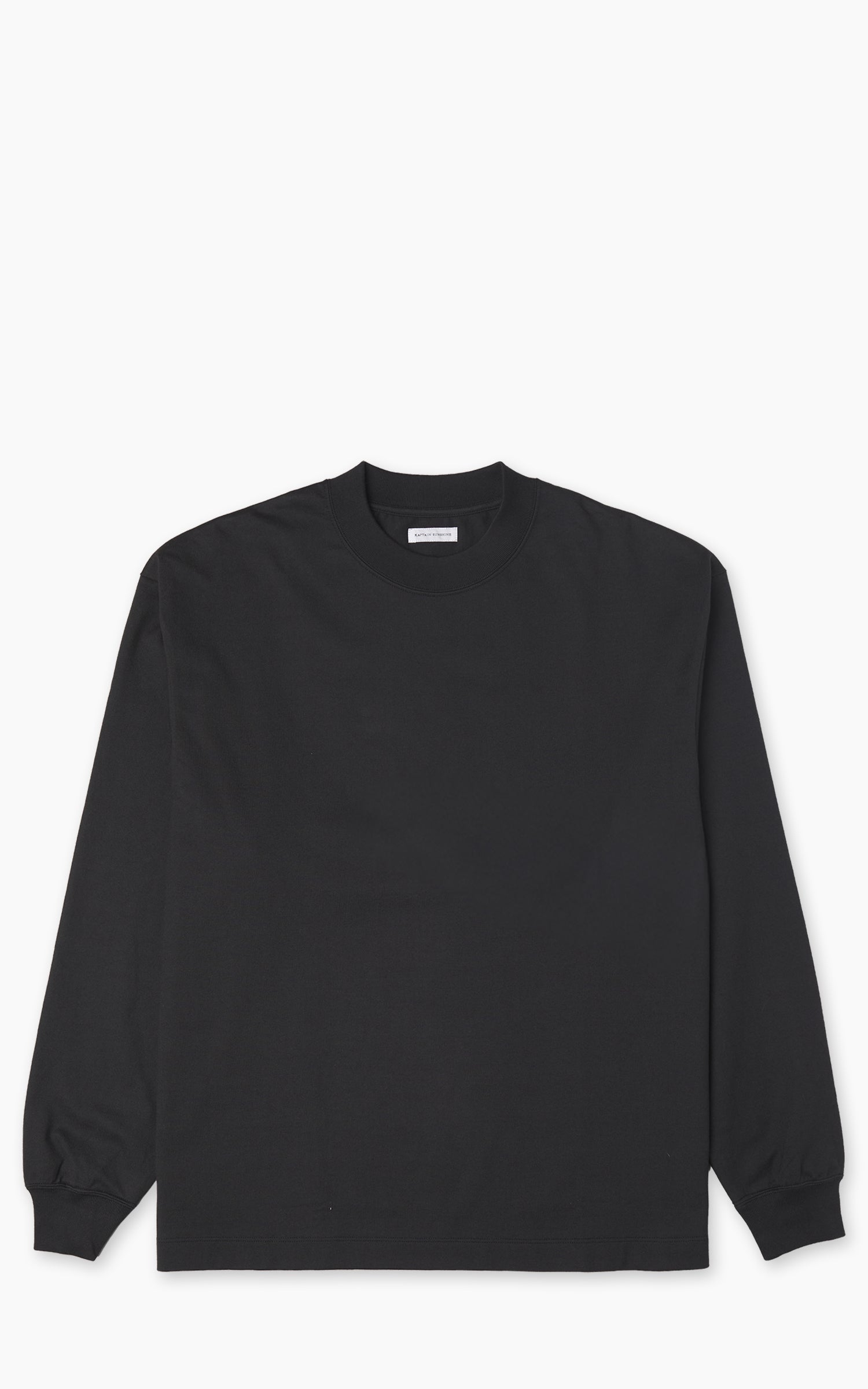 Kaptain Sunshine Suvin Supima Tube L/S Tee Heavy Ink Black