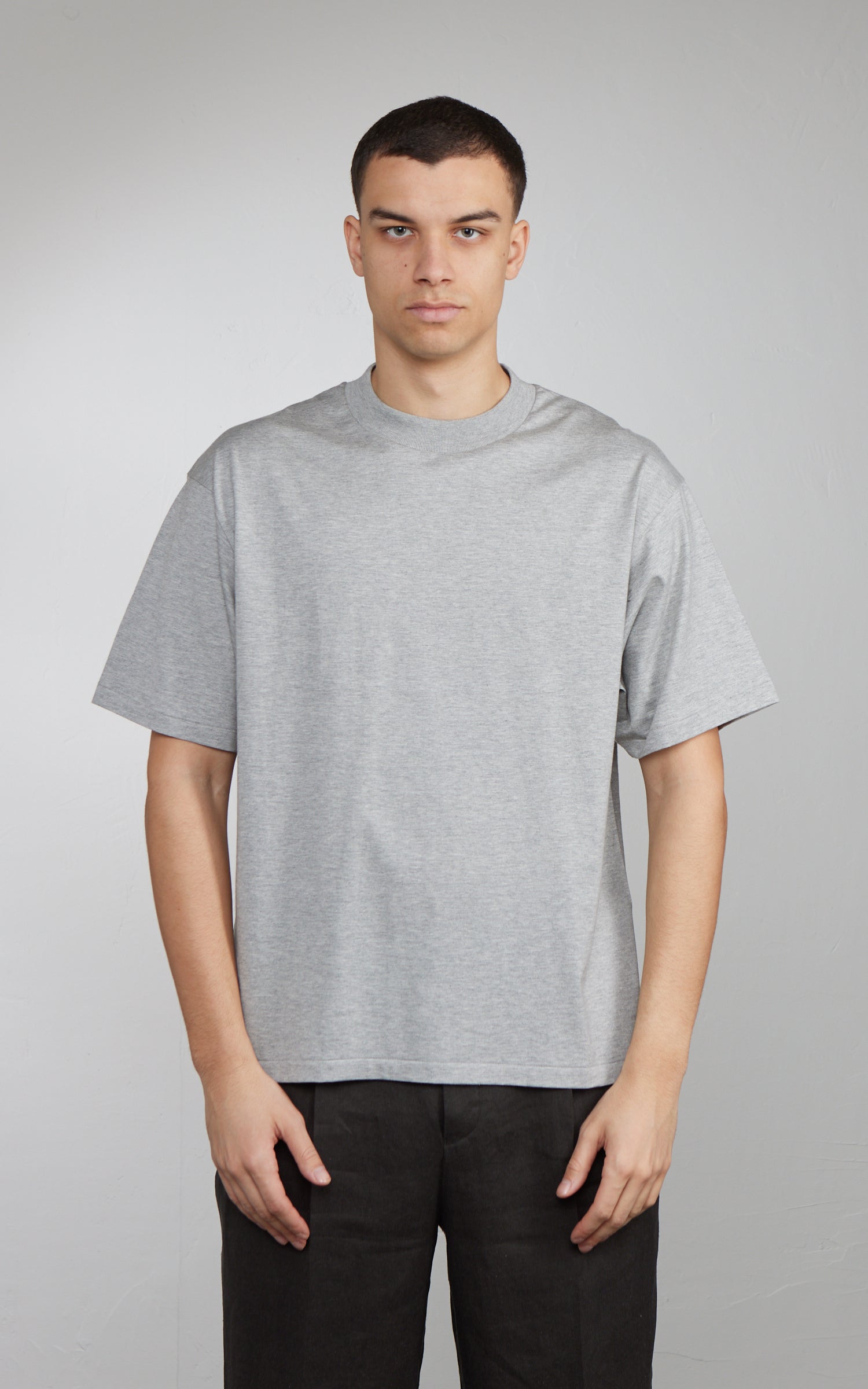 Kaptain Sunshine Suvin Supima Tube Tee Light Feather Grey