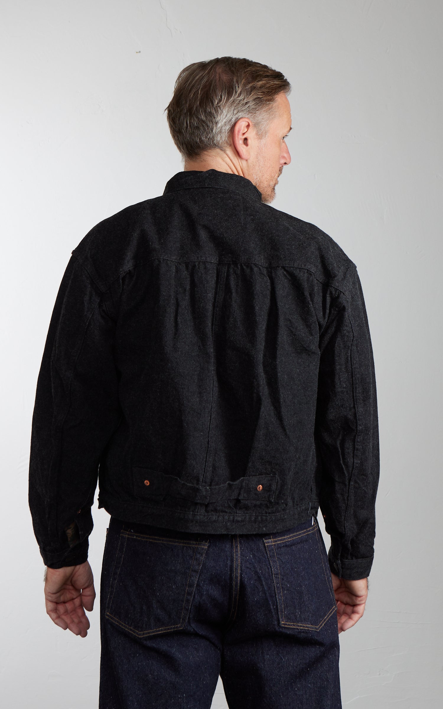 Kaptain Sunshine Denim Tracker 1P Jacket One Wash Black