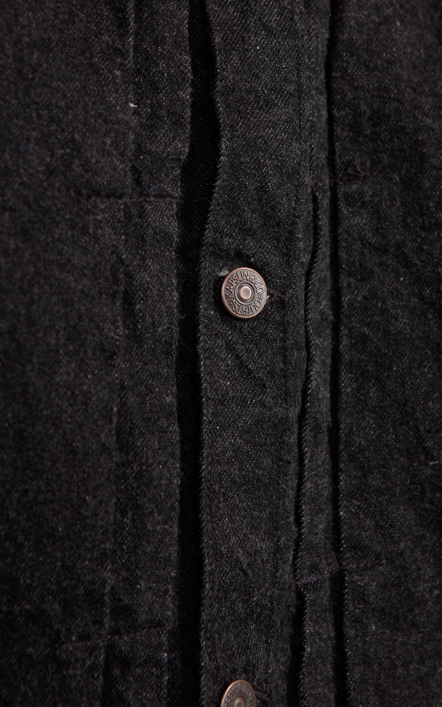Kaptain Sunshine Denim Tracker 1P Jacket One Wash Black