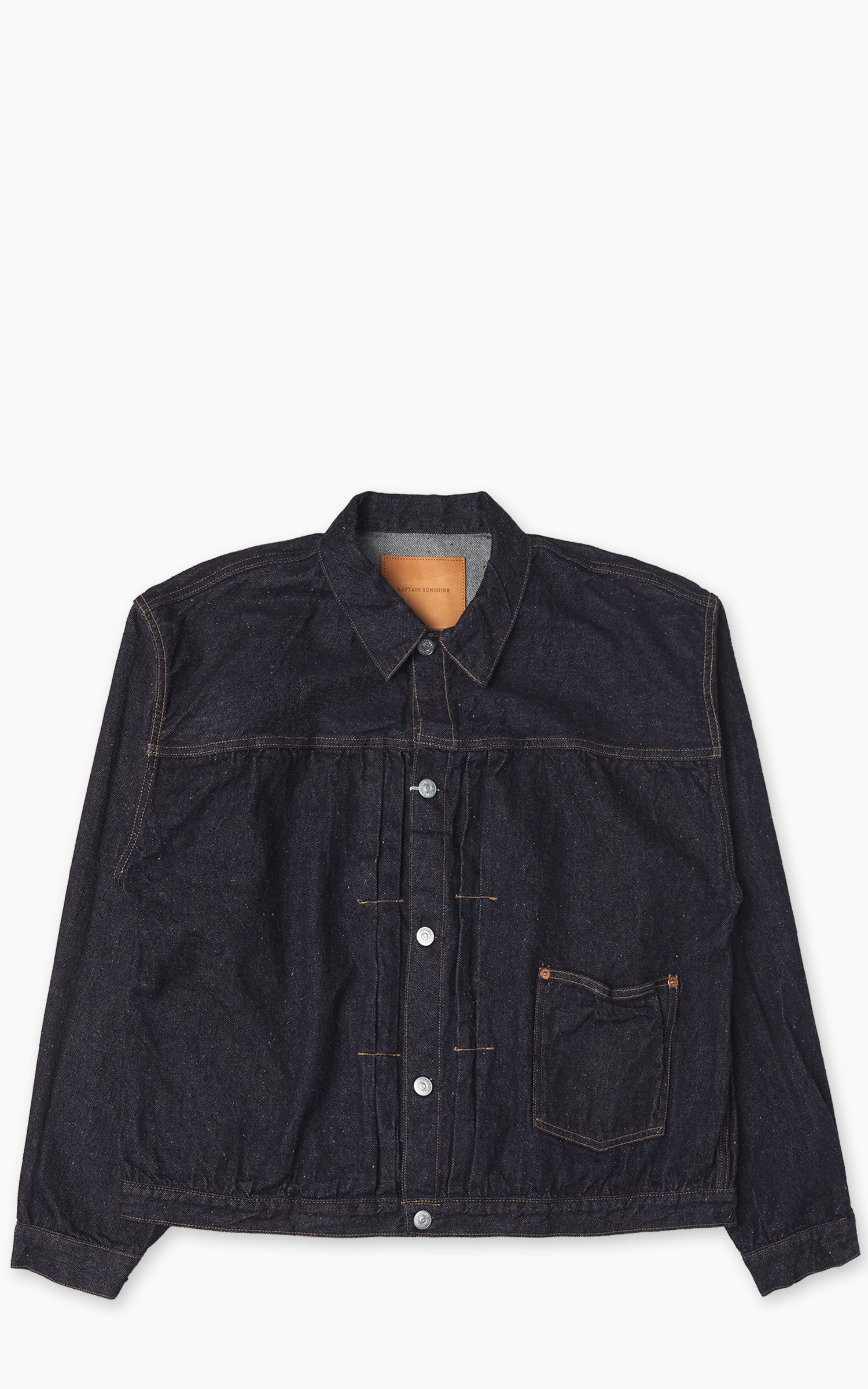 Kaptain Sunshine Denim Tracker 1P Jacket One Wash Indigo