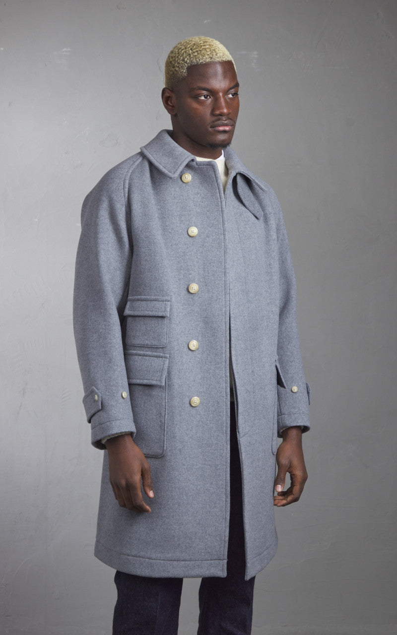 Kaptain Sunshine Traveller Coat Top Grey