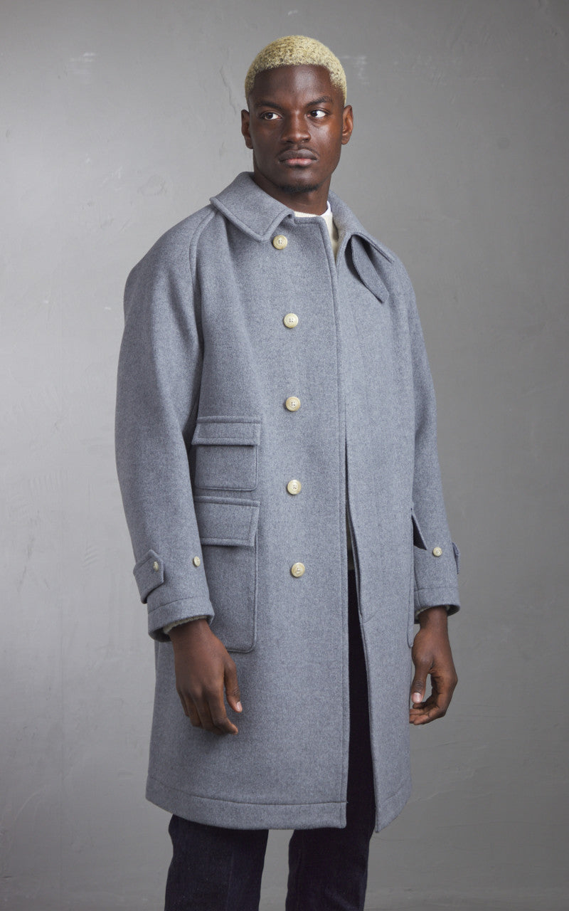 Kaptain Sunshine Traveller Coat Top Grey